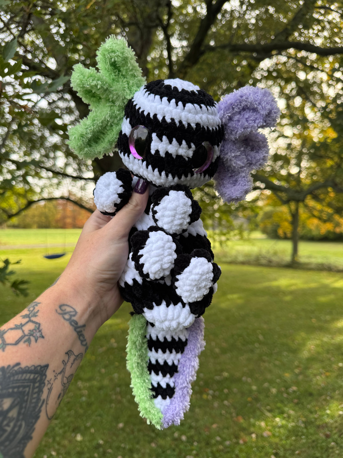 Beetlejuice axolotl plushie