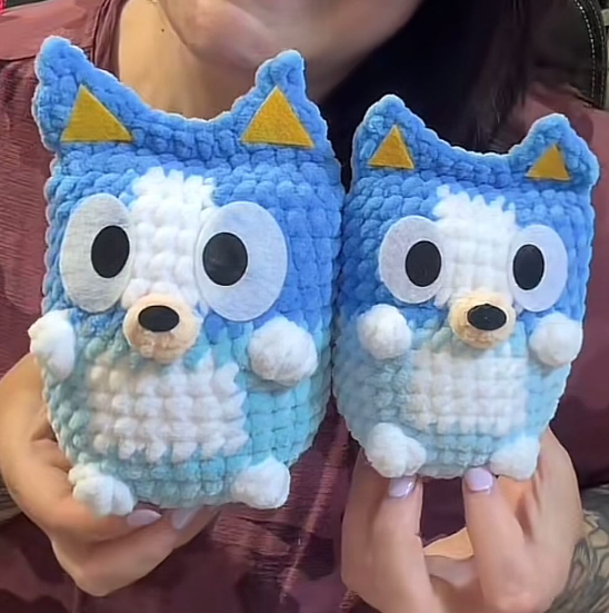 Bluey Felt Eyes, Nose & Ears