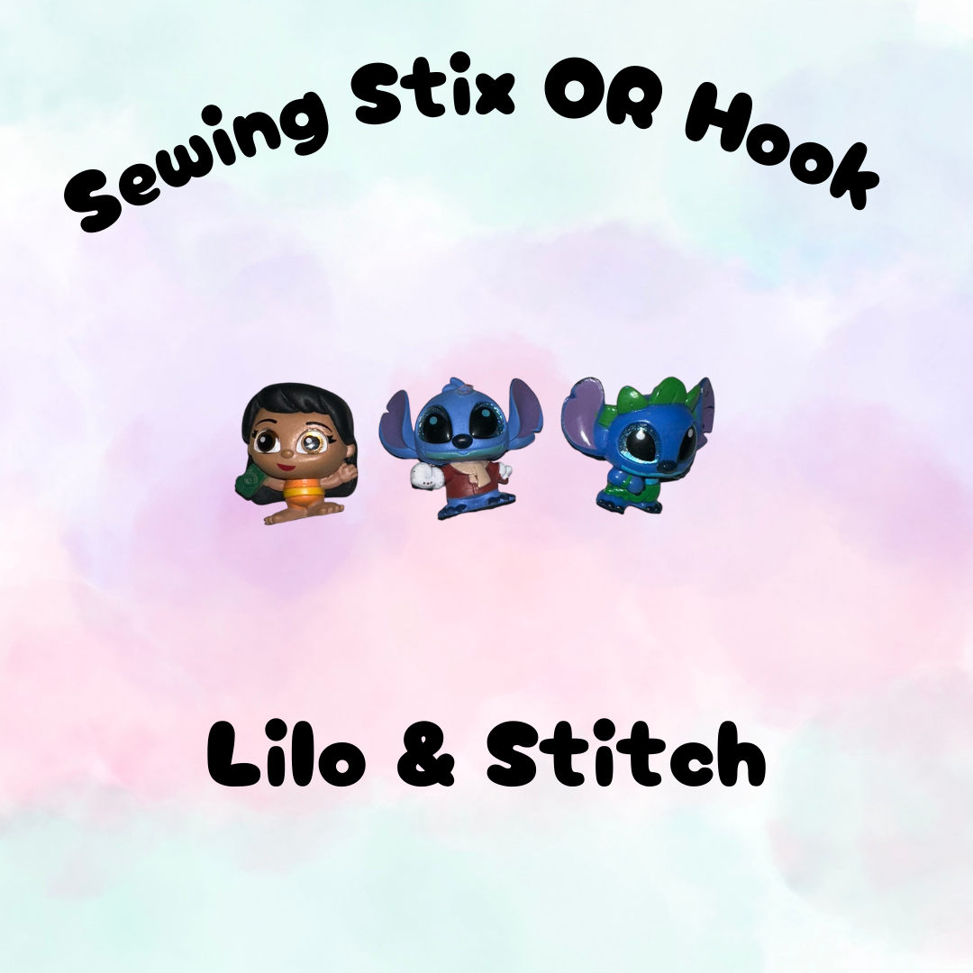 Choose Hook or Sewing Stix - Lilo & Stitch