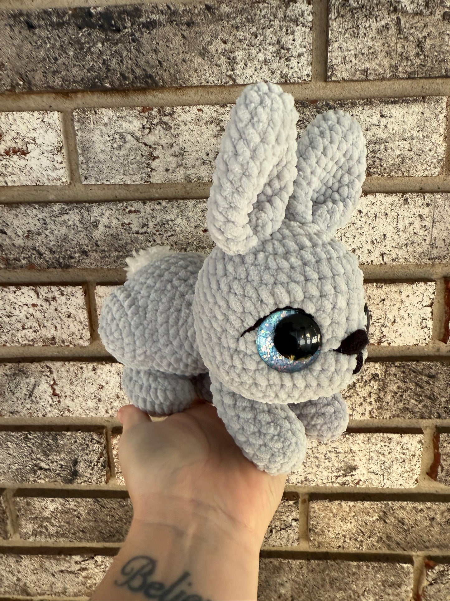 Grey bunny plushie
