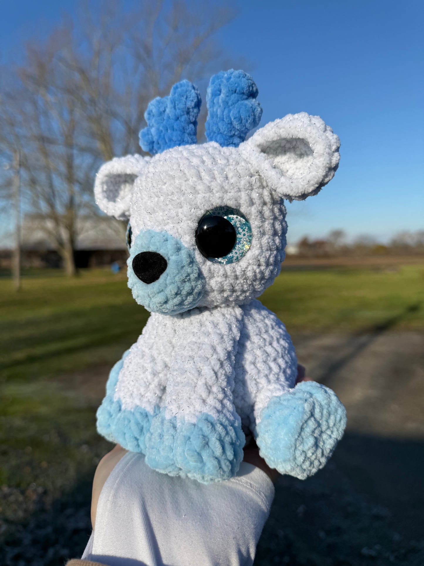 Icy reindeer plushie
