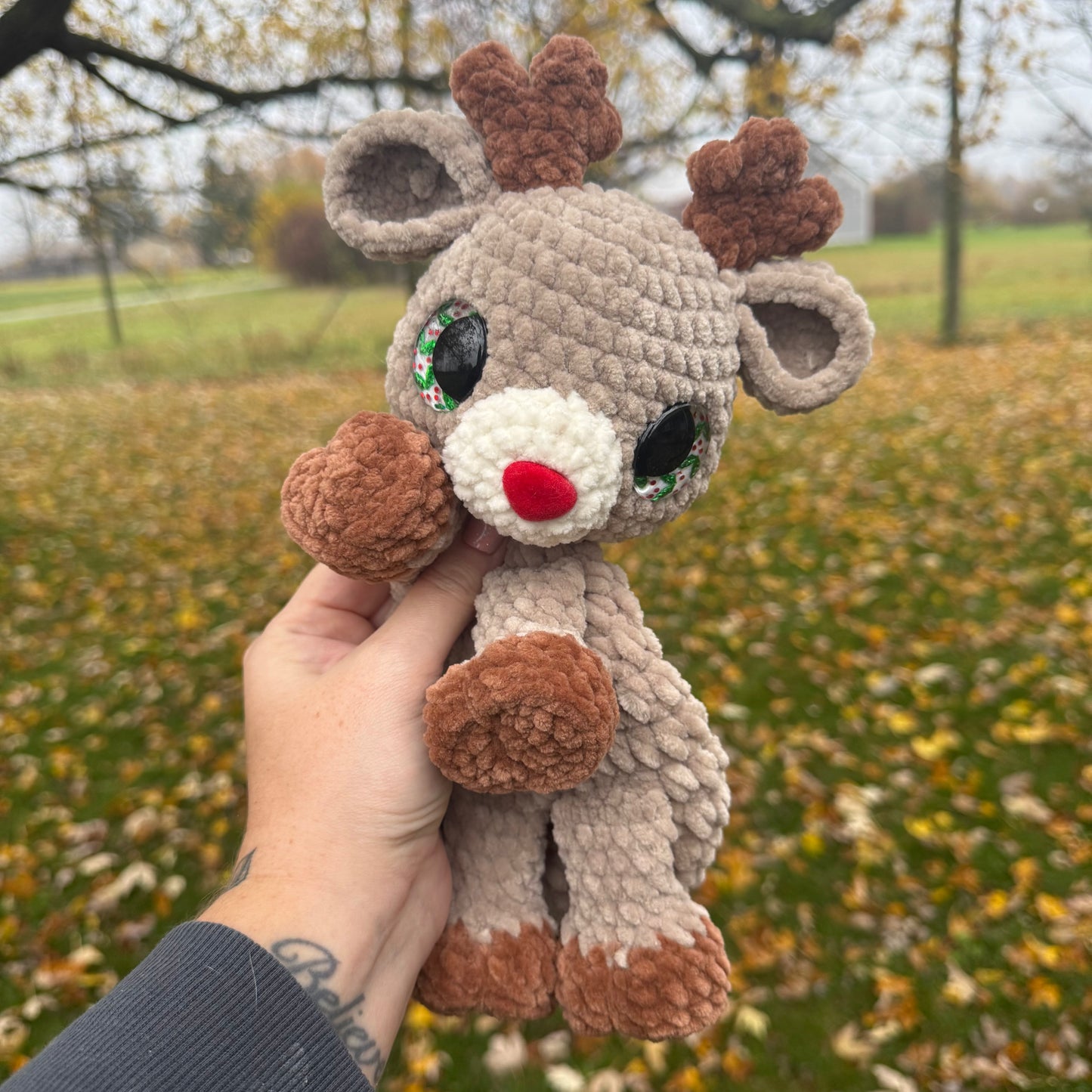Gumdrop the Reindeer Crochet Pattern PDF - NOT A PHYSICAL ITEM