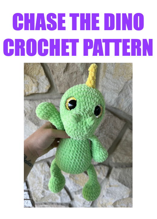 Chase the Dino Crochet Pattern