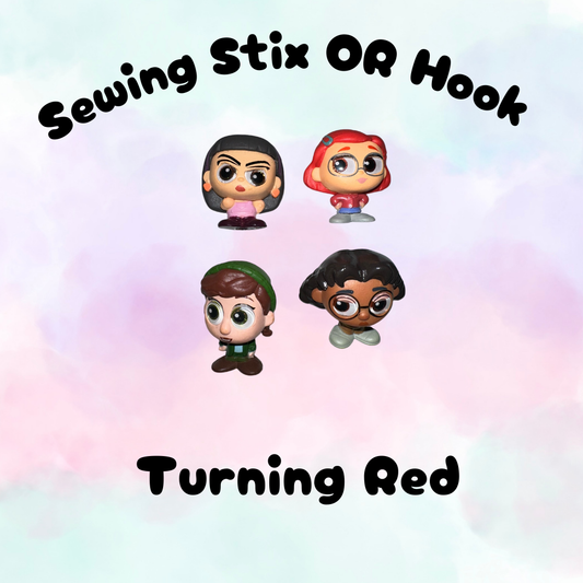 Choose Hook or Sewing Stix - Turning Red